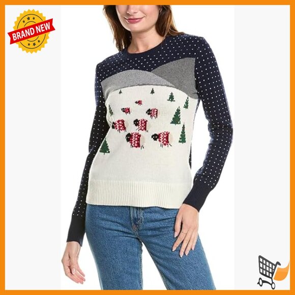 Merino Wool Pullover Sweater Crew Neck Long Sleeve Regular Fit